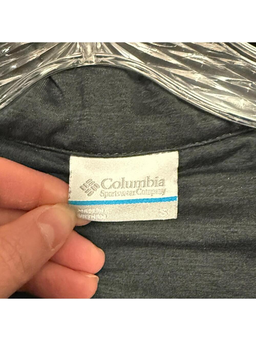 Columbia Charcoal Gray Sleeveless Fleece Vest Men's Small Layering Piece - Picture 3 of 6